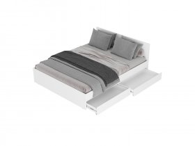 Кровать двуспальная с ящиками 1,4м Симпл КР-12 в Красноярске - krasnoyarsk.mebel-nsk.ru | фото
